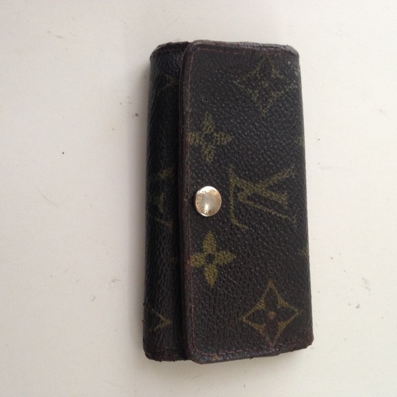 Louis Vuitton, Mono Brown 3 Hooks Key Case - Picture 1 of 10